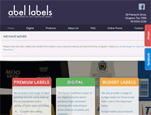 Tablet Screenshot of abellabels.com.au